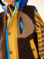 Brow Colour Block Borg Gilet (3mths-7yrs) - Image 5 of 5
