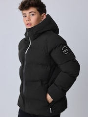 Baker by Ted Baker Black Shower Resistant Padded Coat - Image 1 of 22
