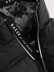 Baker by Ted Baker Black Shower Resistant Padded Coat - Image 13 of 22