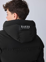 Baker by Ted Baker Black Shower Resistant Padded Coat - Image 4 of 22
