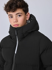 Baker by Ted Baker Black Shower Resistant Padded Coat - Image 7 of 22