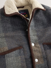 Multi Check Borg Collar Jacket (3mths-7yrs) - Image 5 of 9