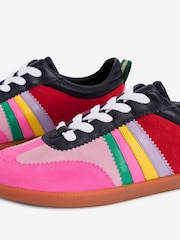 Boden Pink Erin Retro Tennis Trainers - Image 5 of 5