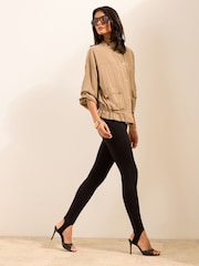 Friends Like These Black Stirup Ponte Leggings - Image 2 of 4