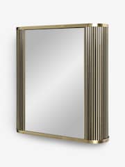 Gold Ribbed Gold Wall Cabinet - Image 6 of 6