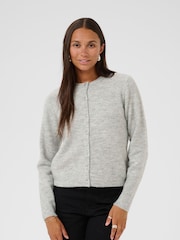 Kaffe Grey KAniel Knit Light and Cosy Cardigan - Image 1 of 6