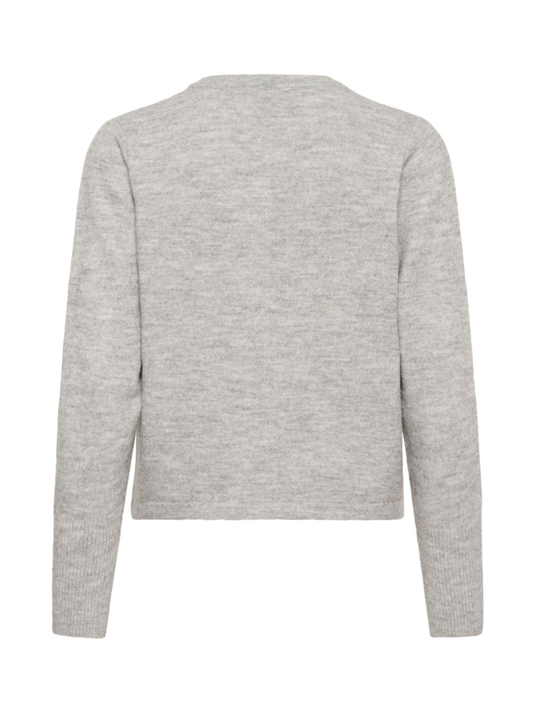 Kaffe Grey KAniel Knit Light and Cosy Cardigan - Image 6 of 6