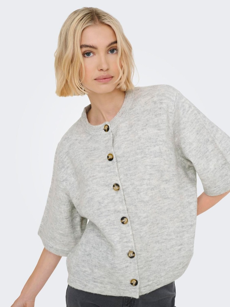 ONLY Short Sleeve Button Through Cardigan - Imagen 2 de 7