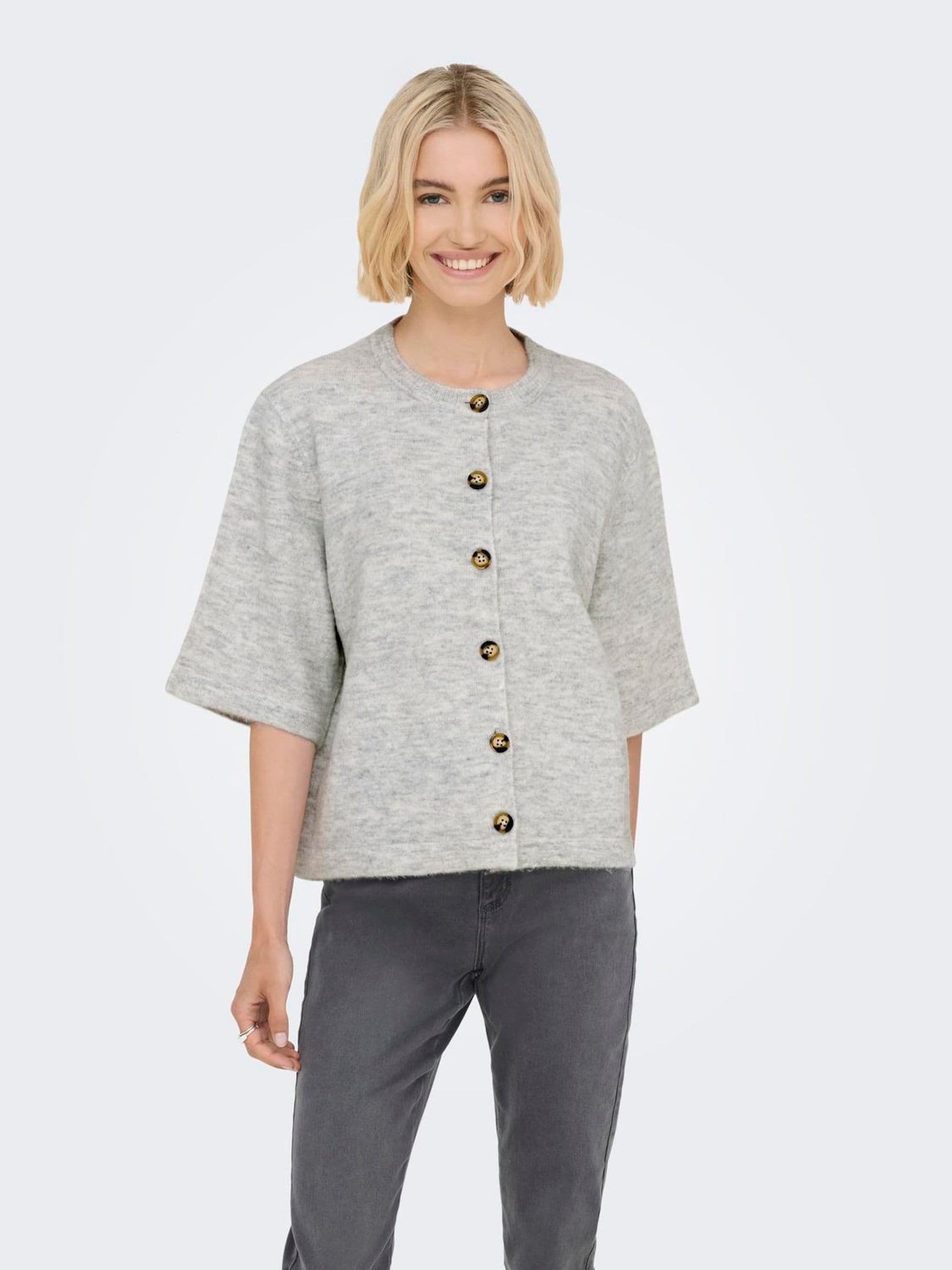 Buy ONLY Grey Short Sleeve Button Through Cardigan from Next USA