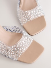 Shimmer Forever Comfort® Vinyl Heatseal High Sandals - Image 10 of 11