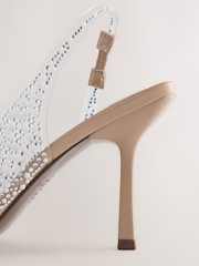 Shimmer Forever Comfort® Vinyl Heatseal High Sandals - Image 9 of 11