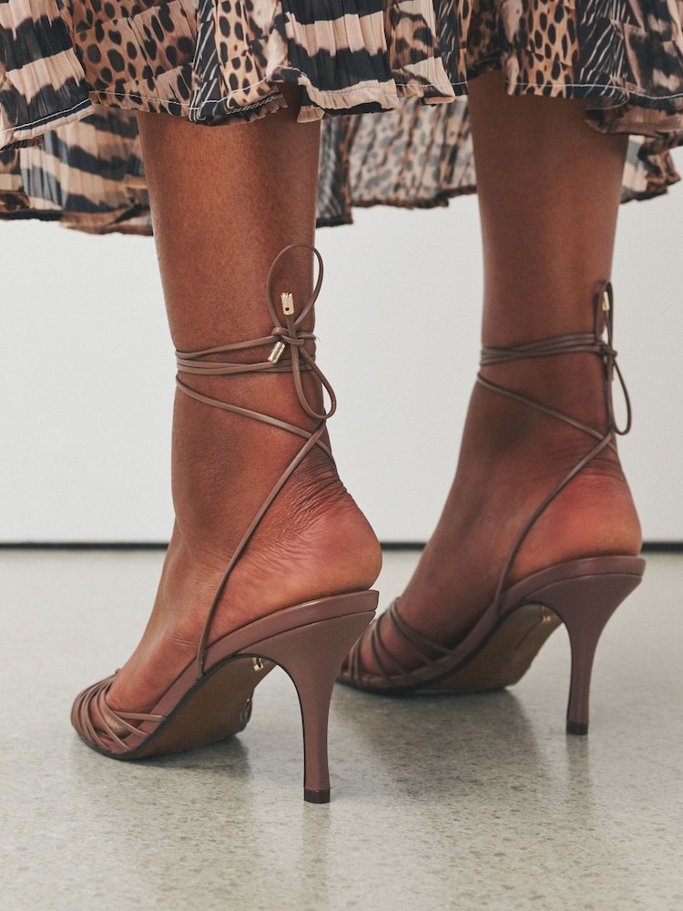 Tan Brown N.Premium Strappy Hardware Sandals - Image 5 of 5