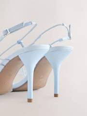 Blue Forever Comfort® Strappy High Heeled Sandals - Image 7 of 9