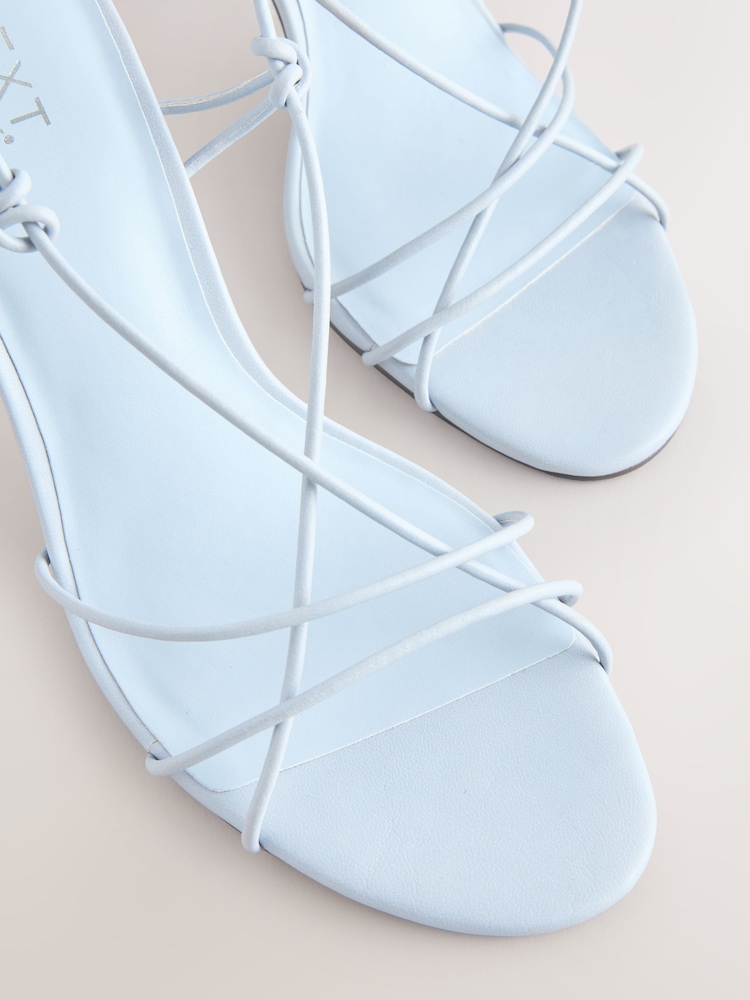 Blue Forever Comfort® Strappy High Heeled Sandals - Image 9 of 9 Blue Forever Comfort® Strappy High Heeled Sandals - Image 9 of 9