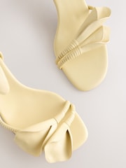 Buttermilk Forever Comfort® Leather Tulip Heeled Sandals - Image 9 of 10