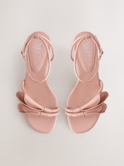 Pink Forever Comfort® Leather Tulip Heeled Sandals - Image 2 of 5