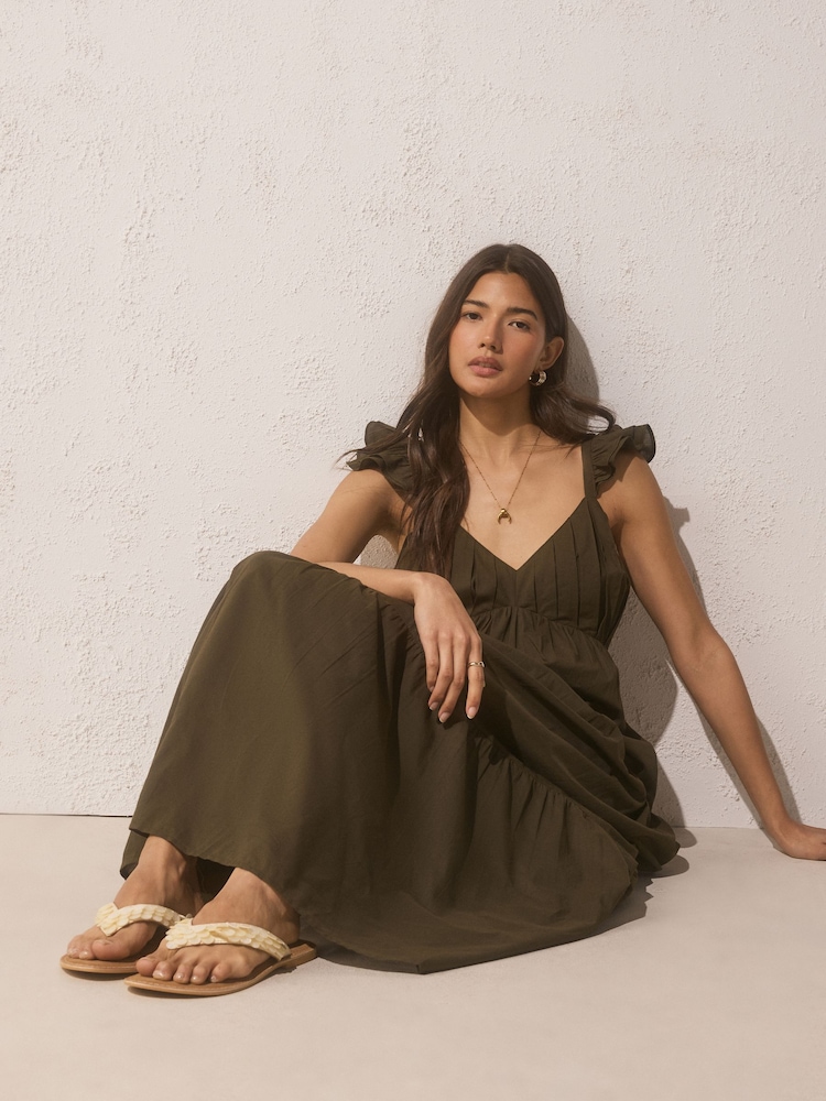 Bone/Cream Forever Comfort® Shell Thoe Thong Sandals - Image 4 of 4