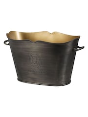 Libra Interiors Silver Cramant Oval Champagne Bucket - Image 3 of 6