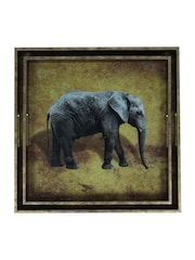 Libra Interiors Set of 2 Gold Elephant Decorative Nesting Trays - Image 3 of 6