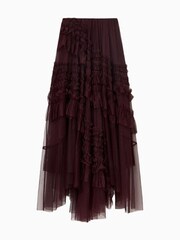 AllSaints Red Jen Tulle Skirt - Image 7 of 7