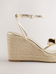 金色 - Forever Comfort® 皮革鬱金香船跟鞋 - 圖片 6/8