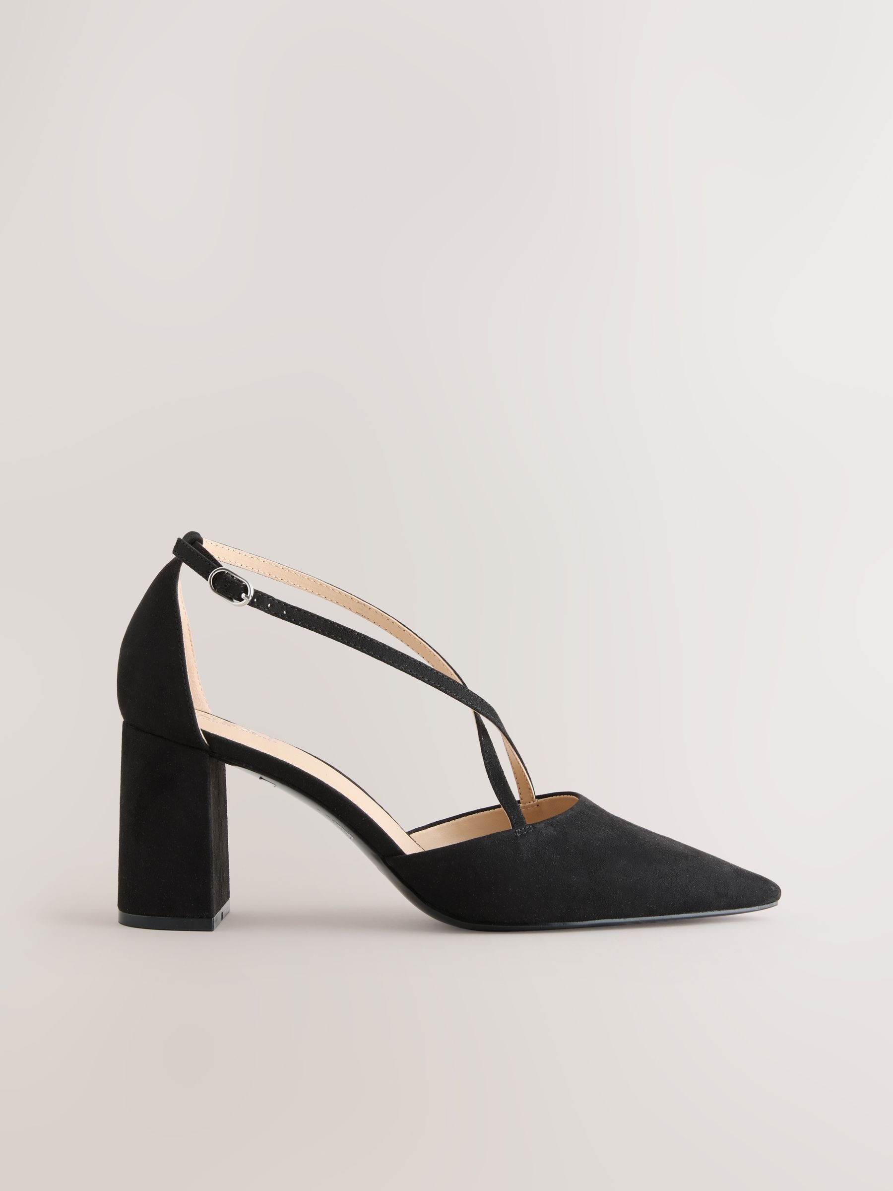 Buy Black Standard/Wide Fit Forever Comfort® Cross Strap Block