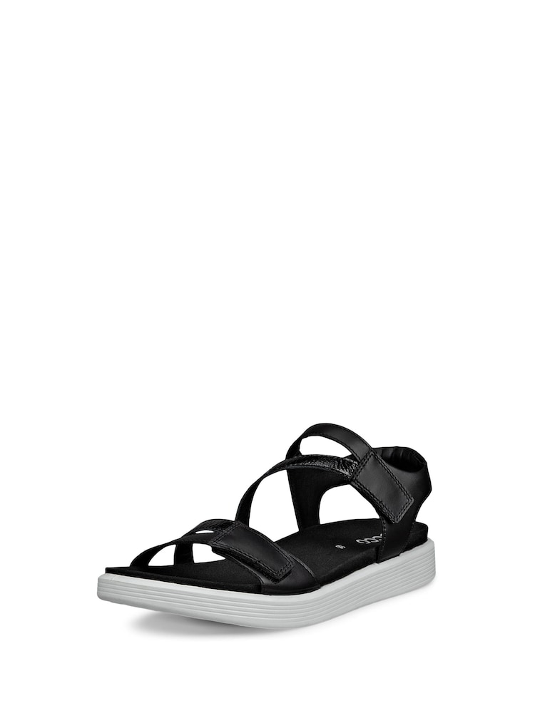 Ecco Black Soft Sandals - Image 1 of 4