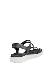 Ecco Black Soft Sandals - Image 2 of 4