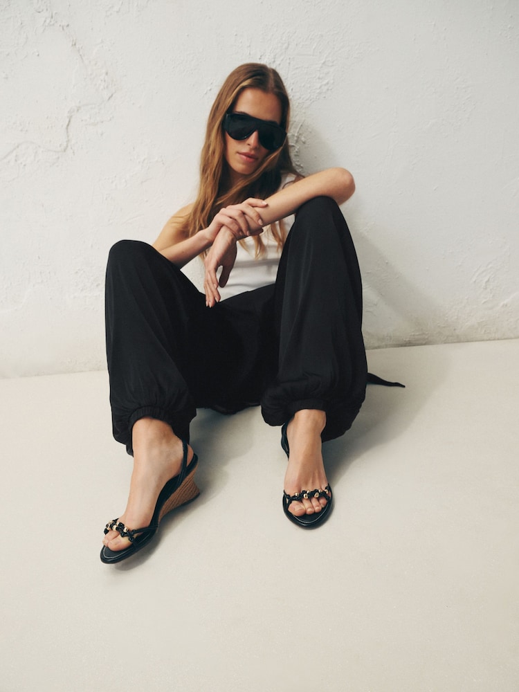 Black Forever Comfort® Formal Bead Wedges - Image 4 of 4