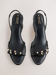 Black Forever Comfort® Formal Bead Wedges - Image 6 of 9