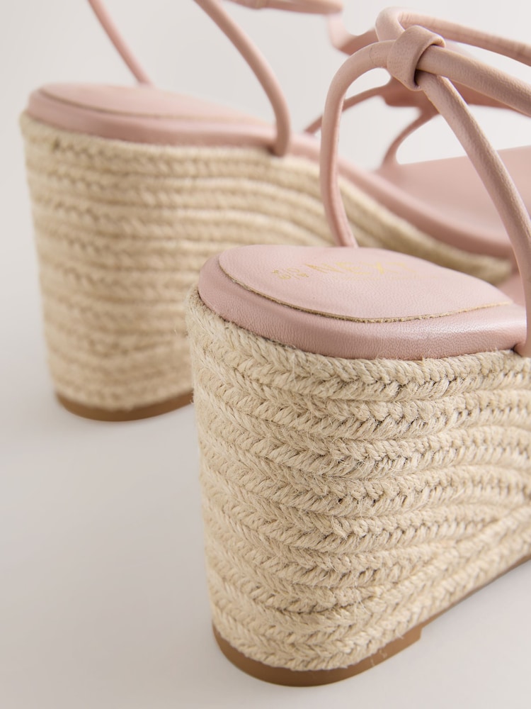 Pink Forever Comfort® Leather Tulip Wedges - Image 5 of 5