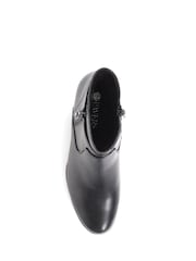 Pavers Black Block Heel Ankle Boots - Image 3 of 5