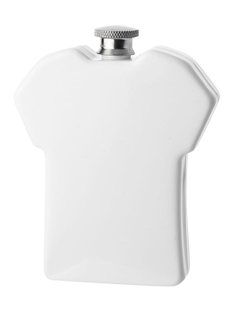 Widdop White Harvey Makin Classic Hip Flask 55oz Football Shirt - Image 1 of 2 Widdop White Harvey Makin Classic Hip Flask 55oz Football Shirt - Image 1 of 2