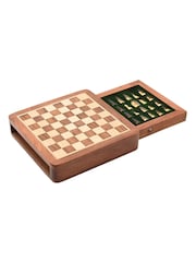 Widdop Brown Harvey Makin Magnetic Chess Board with Drawer - Image 2 of 4