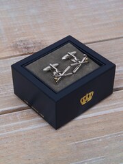 Widdop Silver Pair of Cufflinks Golf Clubs - Image 1 of 4