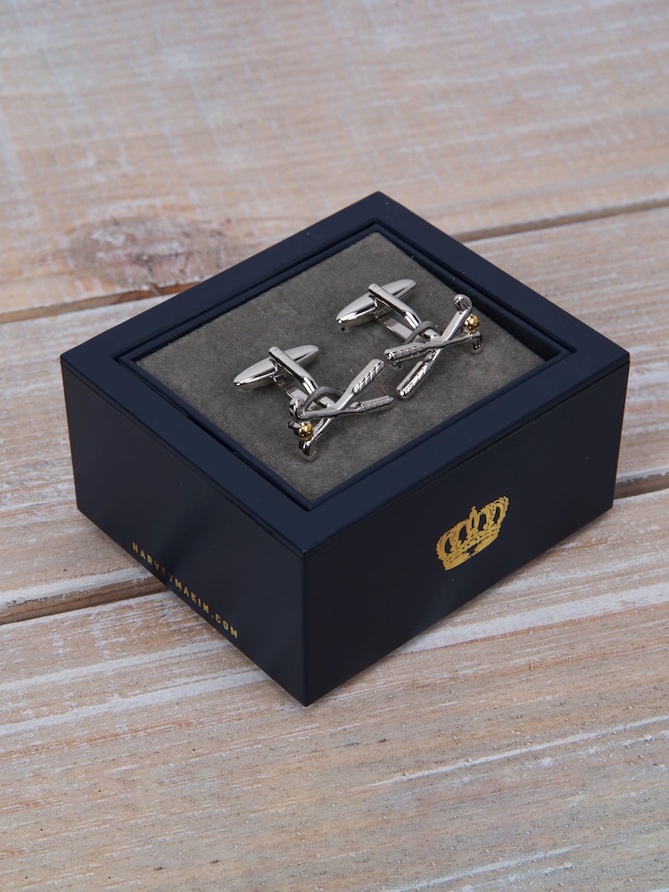 Widdop Silver Pair of Cufflinks Golf Clubs - Image 1 of 4 Widdop Silver Pair of Cufflinks Golf Clubs - Image 1 of 4