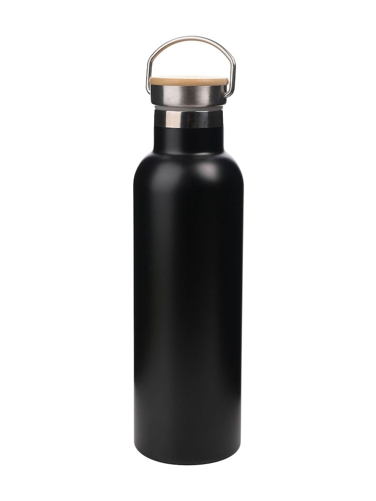 Widdop Black Harvey Makin Steel Sports Bottle - 750ml Black - Image 1 of 3 Widdop Black Harvey Makin Steel Sports Bottle - 750ml Black - Image 1 of 3