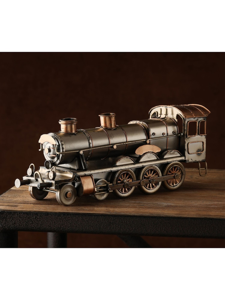 Widdop Bronze Harvey Makin Ornament Steam Train - Image 1 of 5 Widdop Bronze Harvey Makin Ornament Steam Train - Image 1 of 5