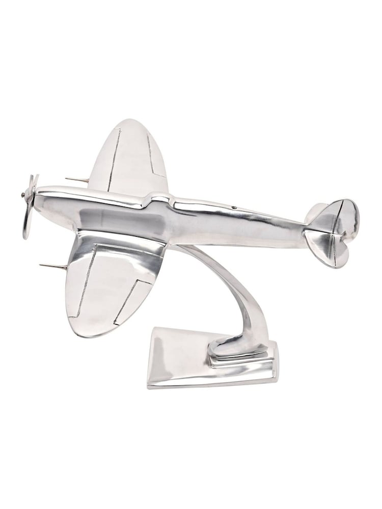 Widdop Silver Military Heritage 14" Model Spitfire - Image 2 of 3 Widdop Silver Military Heritage 14" Model Spitfire - Image 2 of 3