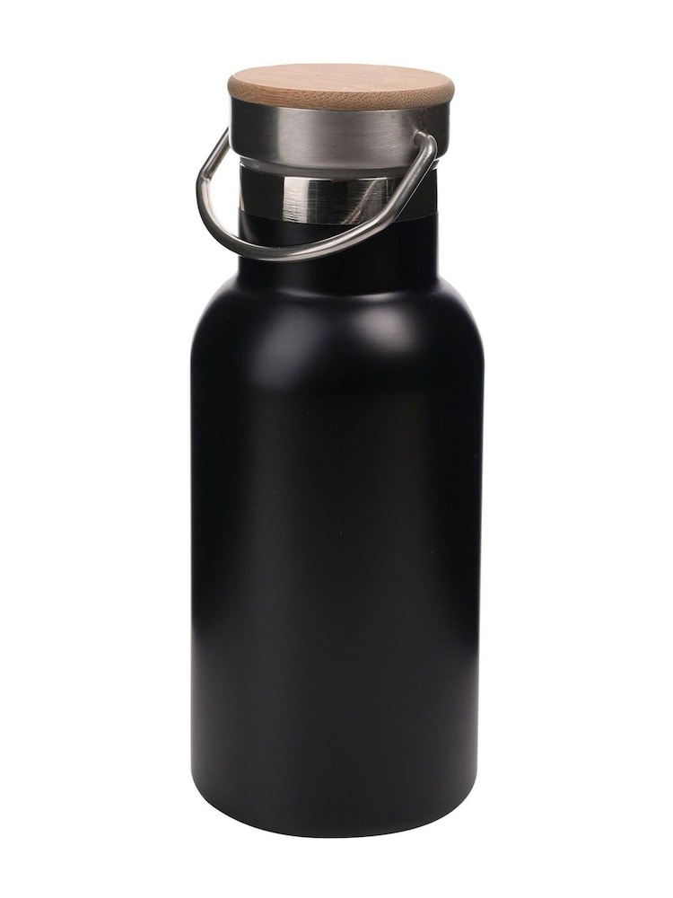 Widdop Black Harvey Makin Steel Sports Bottle 350ml - Image 1 of 3 Widdop Black Harvey Makin Steel Sports Bottle 350ml - Image 1 of 3