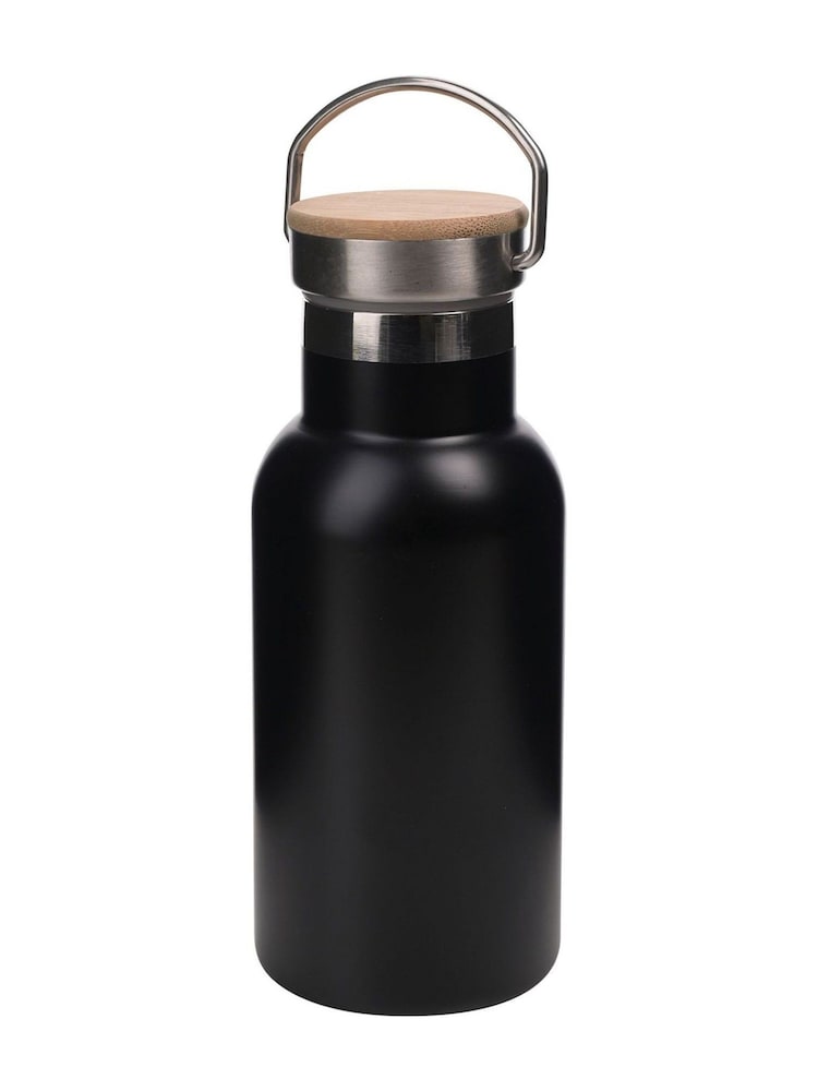 Widdop Black Harvey Makin Steel Sports Bottle 350ml - Image 3 of 3 Widdop Black Harvey Makin Steel Sports Bottle 350ml - Image 3 of 3