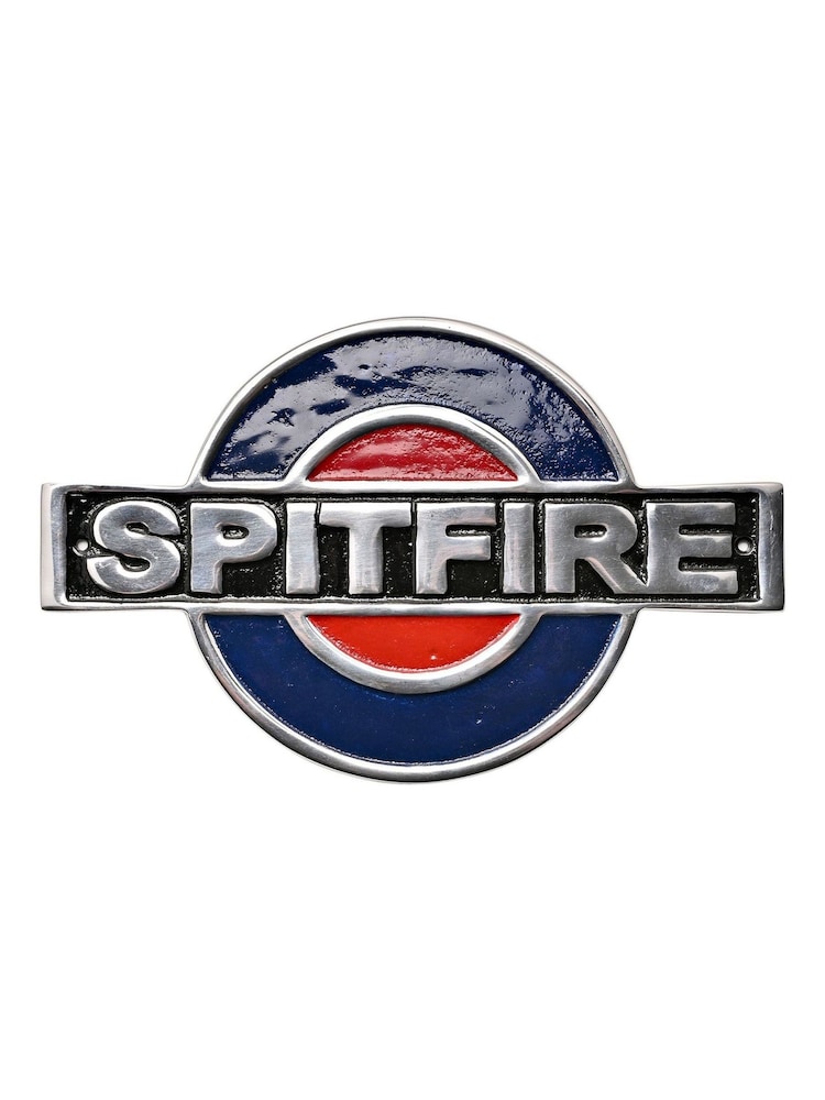 Widdop Silver RAF Cast Aluminium Plaque Spitfire - Image 1 of 1 Widdop Silver RAF Cast Aluminium Plaque Spitfire - Image 1 of 1