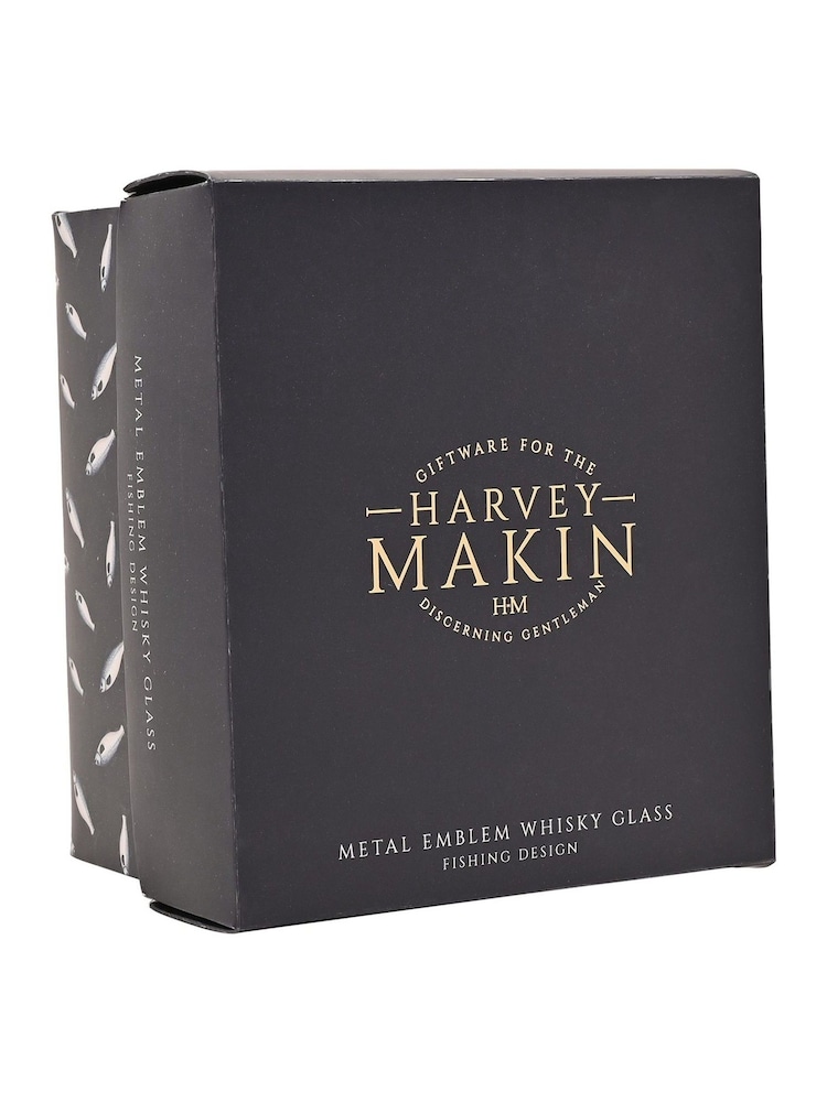 Widdop Clear Harvey Makin Fishing Whisky Glass - Image 2 of 2