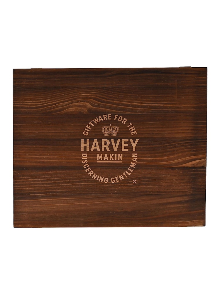 Widdop Brown 4 Whiskey Glasses and Decanter Gift Box in Wooden - Image 6 of 6 Widdop Brown 4 Whiskey Glasses and Decanter Gift Box in Wooden - Image 6 of 6