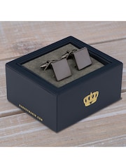 Widdop Grey Harvey Makin Metal Plated Personalisable Calendar Cufflinks - Image 1 of 4