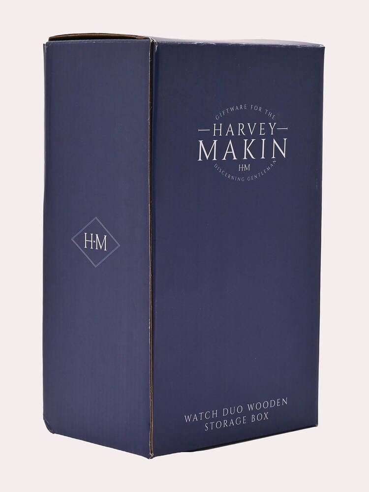 Widdop Brown Harvey Makin Wooden Watch Duo Storage Box - Image 3 of 3 Widdop Brown Harvey Makin Wooden Watch Duo Storage Box - Image 3 of 3