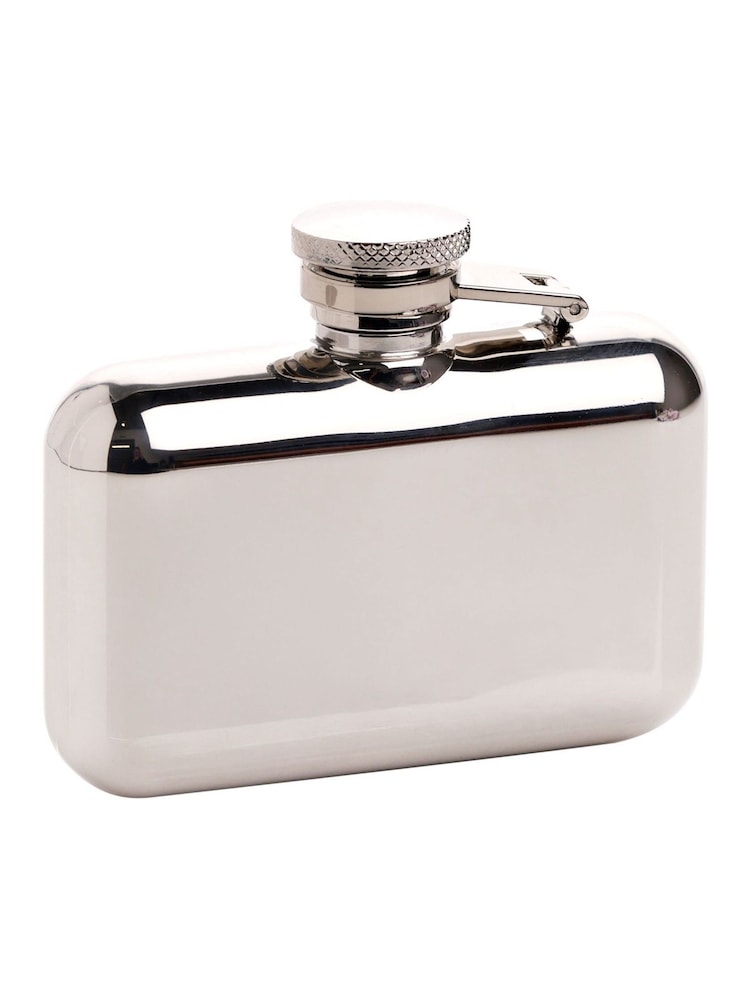 Widdop Silver Harvey Makin Classic Luxury Pocket Hip Flask - Image 1 of 2 Widdop Silver Harvey Makin Classic Luxury Pocket Hip Flask - Image 1 of 2