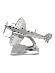 Widdop Silver Military Heritage 6" Metal Model Spitfire Ornament - Image 2 of 3