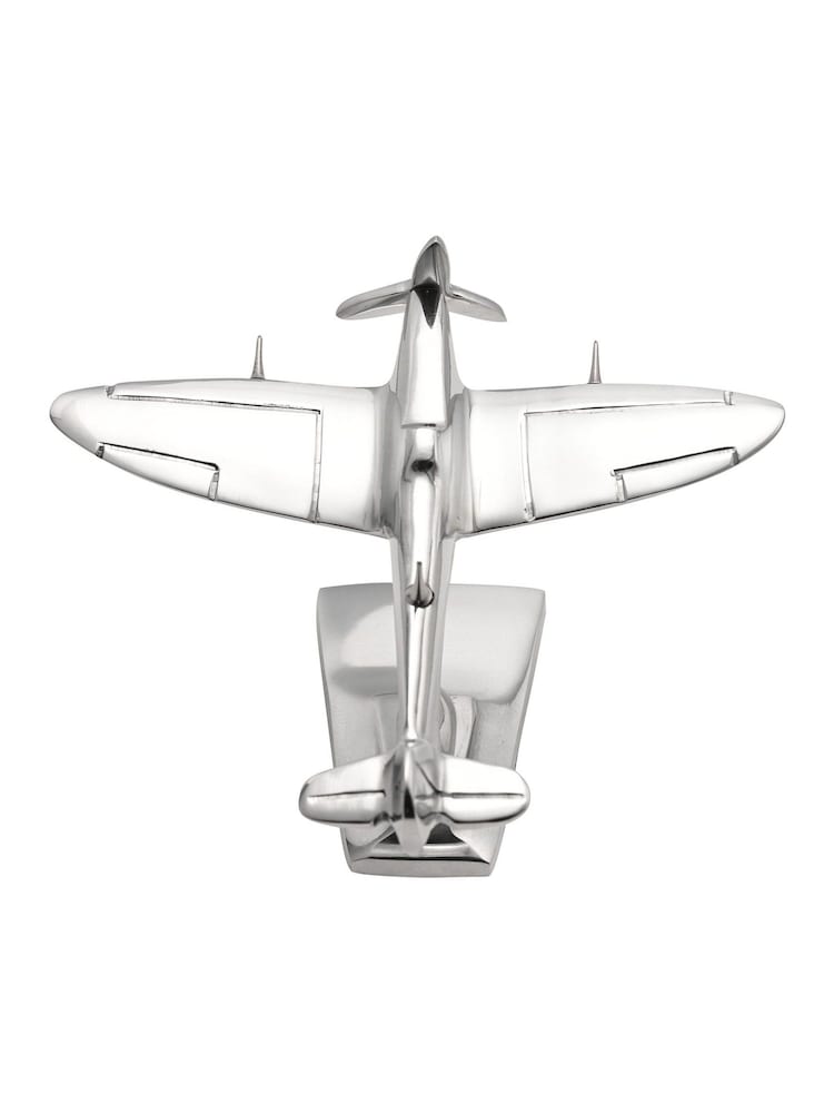 Widdop Silver Military Heritage 6" Metal Model Spitfire Ornament - Image 3 of 3 Widdop Silver Military Heritage 6" Metal Model Spitfire Ornament - Image 3 of 3
