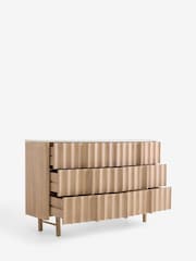 Mid Natural Santa Fe Solid Mango and Marble 6 Drawer Chest of Drawers - Image 10 of 13